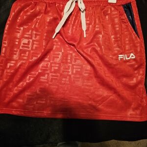 FILA Men's Red Athletic Shorts